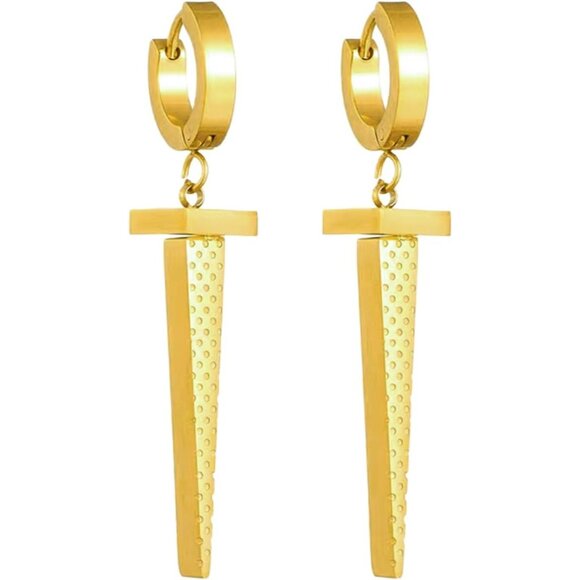 Awl Gold Dangle Statement Vintage Cute Long Summer Earring for Women Jewelry - Picture 1 of 9